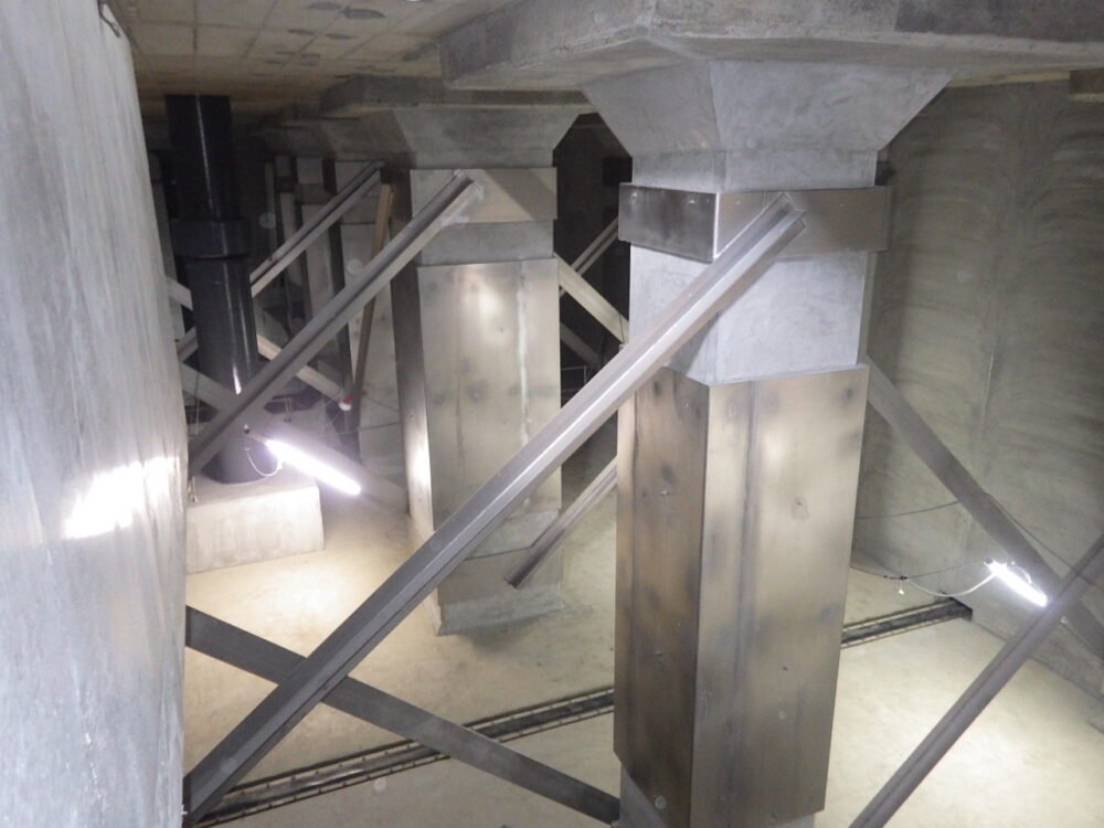 小雀浄水場3・4号配水池耐震補強工事