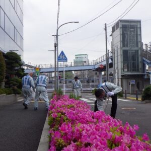 会社および西横浜駅周辺清掃活動(2019年5月)